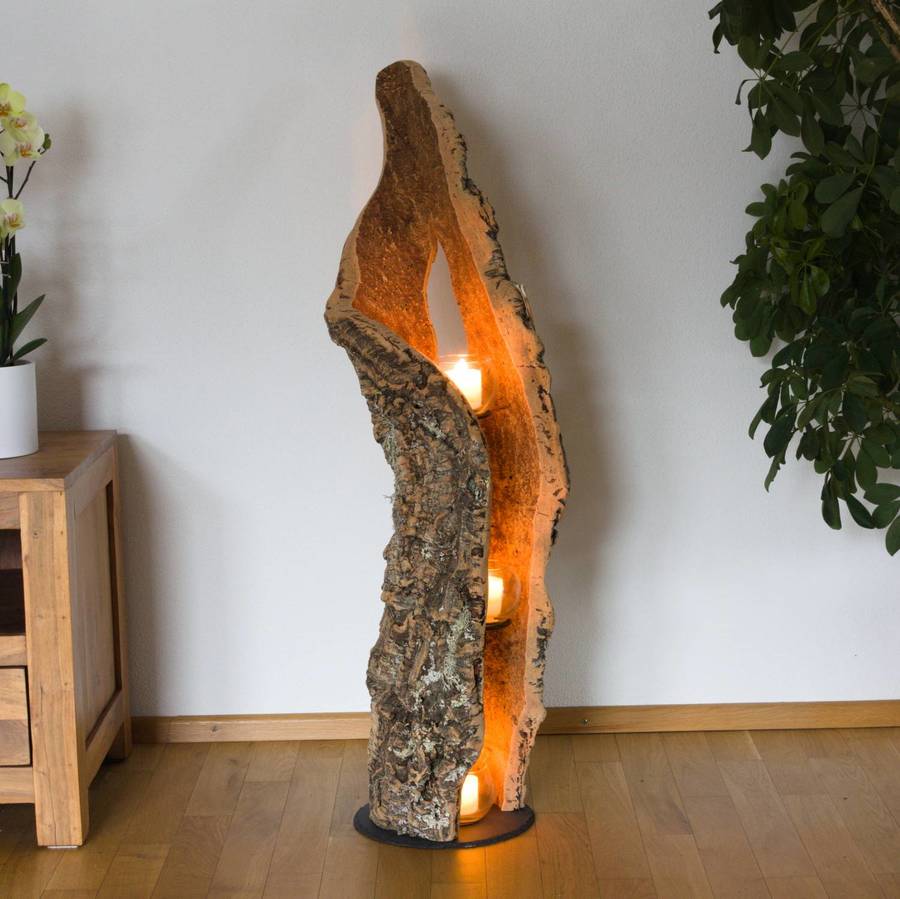 verKORKst Premium Windlicht aus Korkrinde